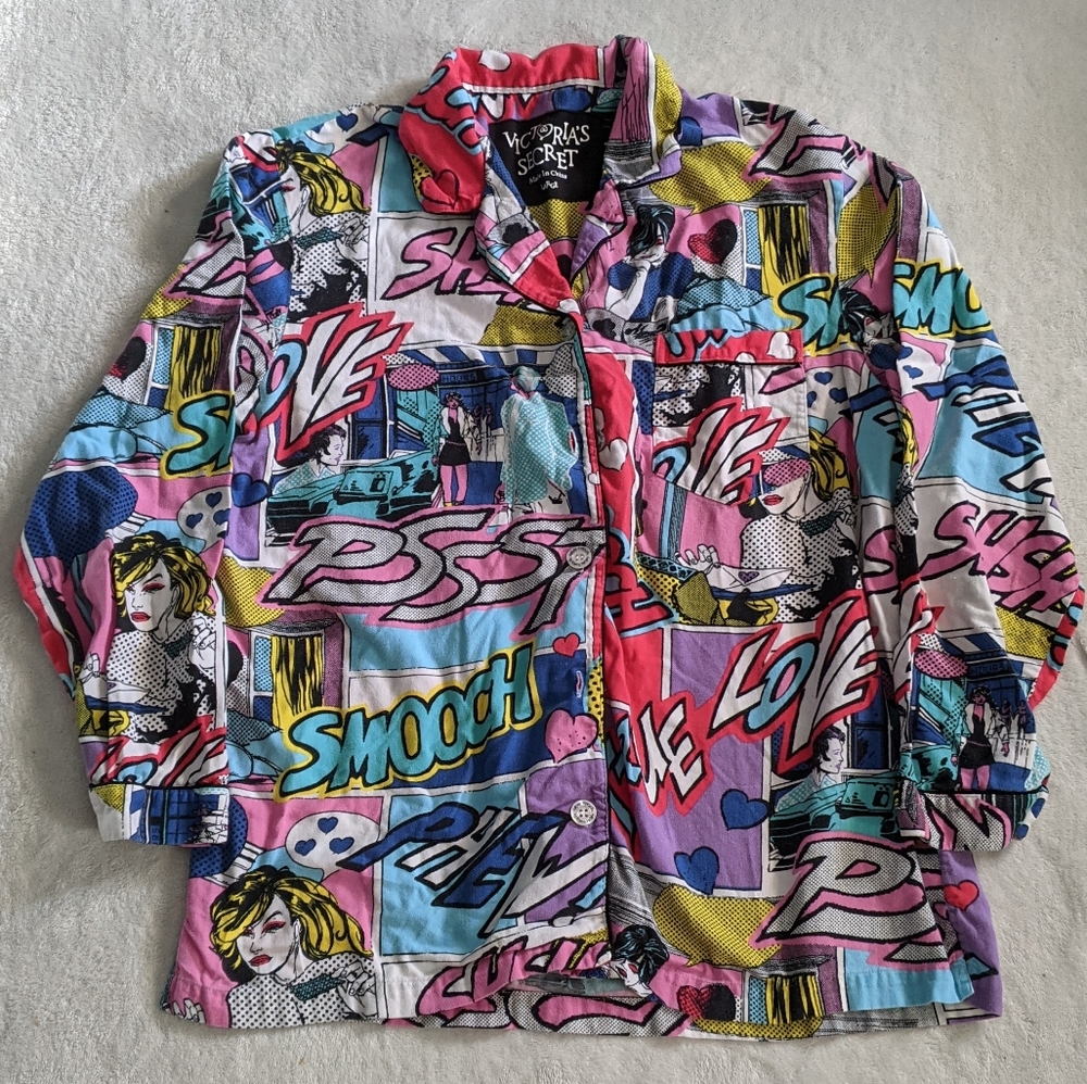 Victoria secret comic book style PJ set
